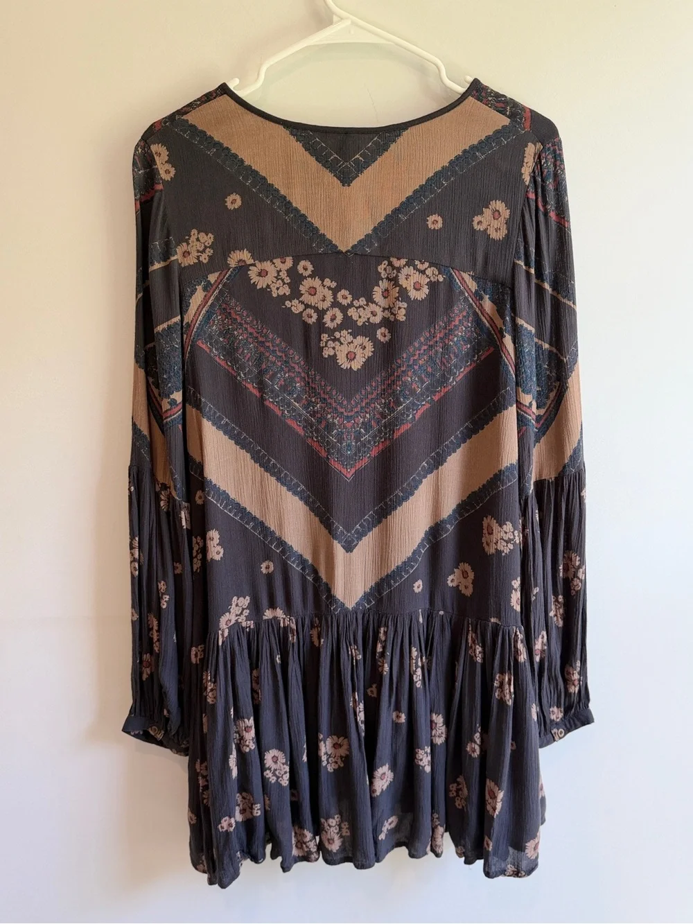 Free People Printed Rayon Gauze from Your Heart Midnight